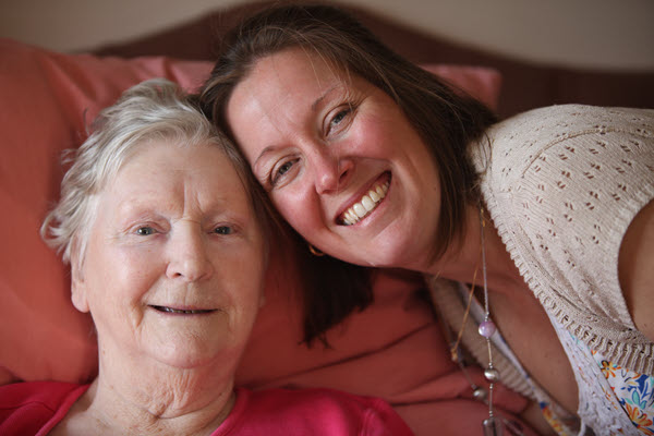 Happy Resident At Alicia Nursing Home Luton